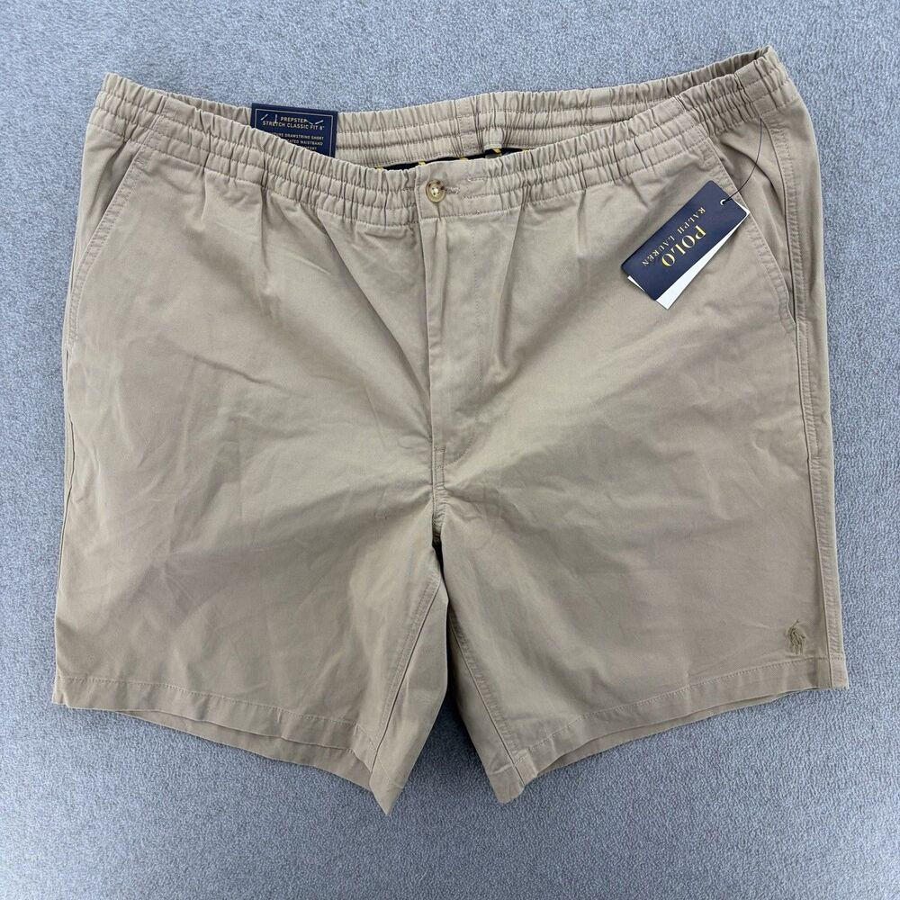 Polo Ralph Lauren Prepster Stretch Classic Fit 8” Khaki Shorts Men’s LT NWT